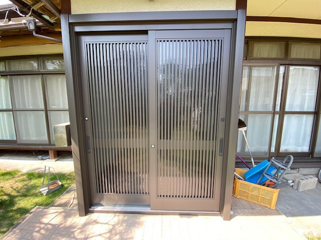 堀川トーヨー住器のＴ様邸　玄関引戸取替工事の施工後の写真1